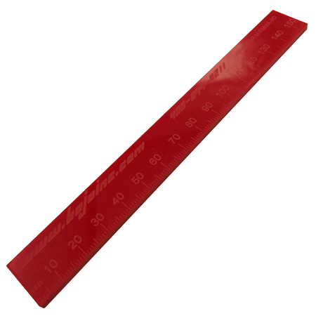 BOJO TOOLS Non-Marring Ruler 150MM (RED) PSR-M-PMMA-R